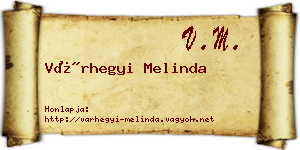 Várhegyi Melinda névjegykártya