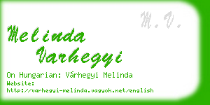melinda varhegyi business card